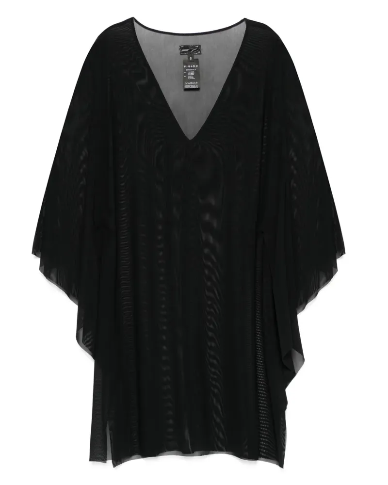 FISICO-Cristina Ferrari Top aus Mesh - Schwarz Schwarz