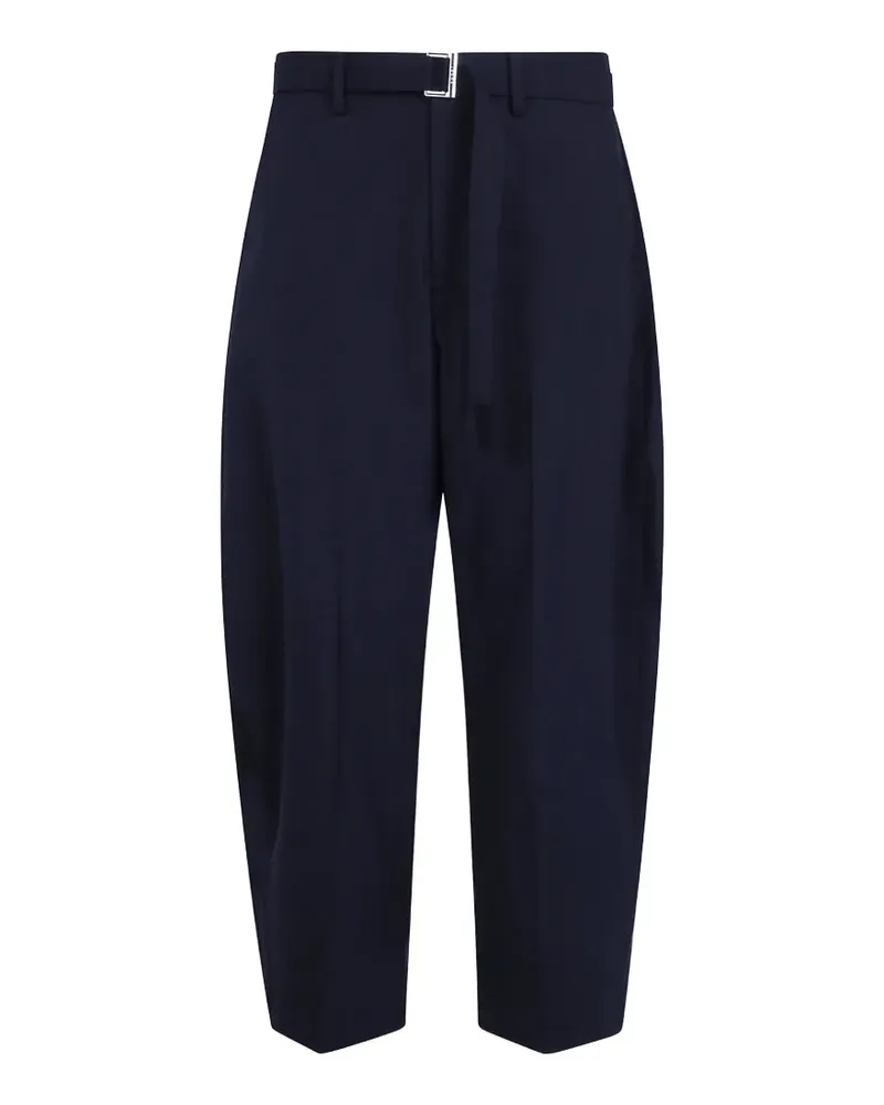 Sacai Klassische Hose mit Gürtel - Blau Blau