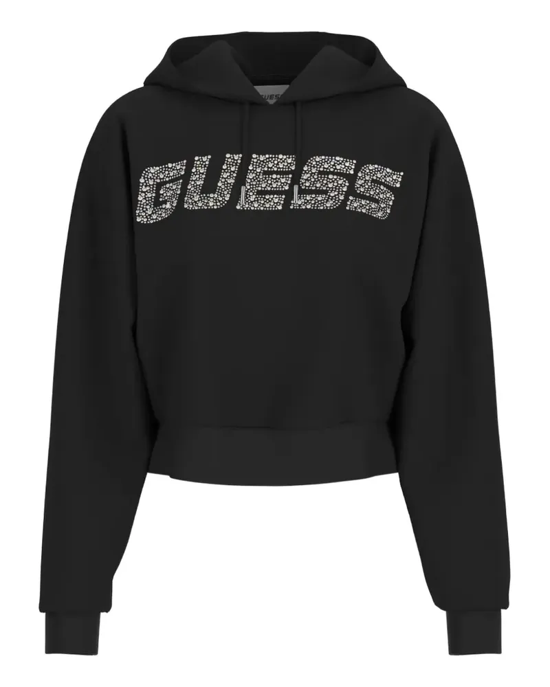 Guess Hoodie mit Strass - Schwarz Schwarz