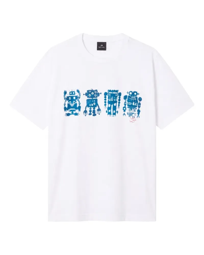 Paul Smith T-Shirt mit schmalem Schnitt - Weiß Weiß