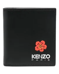 Kenzo Portemonnaie mit Blumen-Print Schwarz