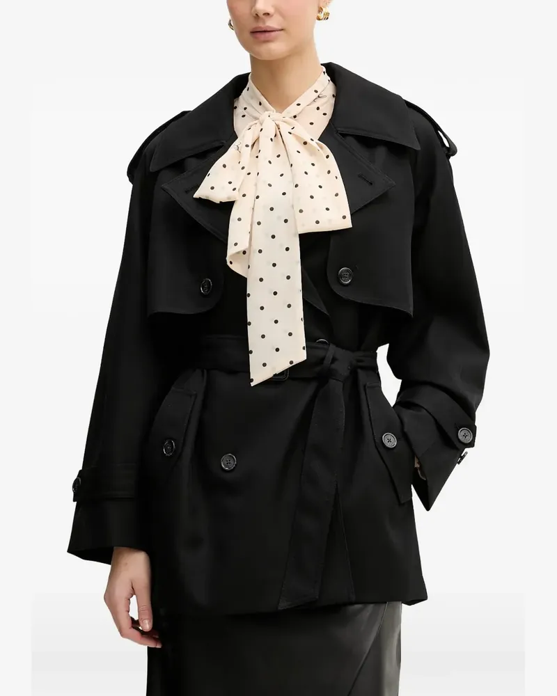 JOOP! Zweireihiger Trenchcoat - Schwarz Schwarz