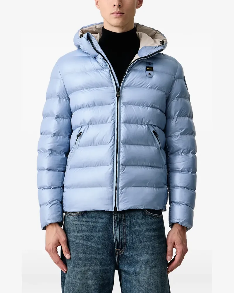 Blauer Adams quilted hooded jacket Blau