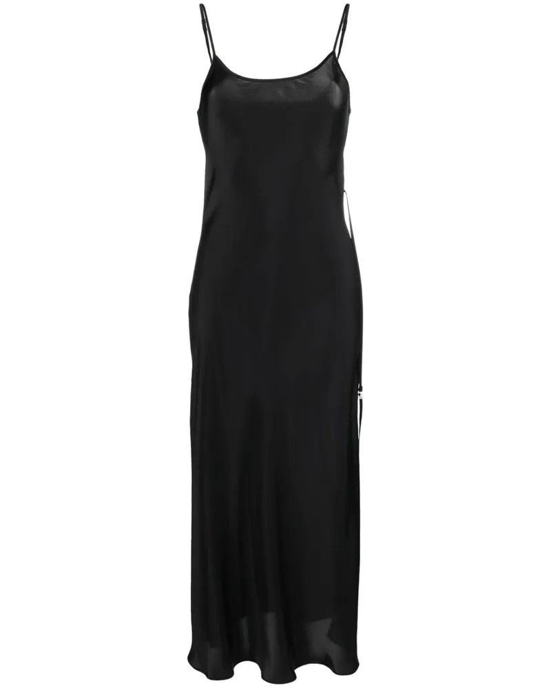 LOW CLASSIC Zweifarbiges Kleid Schwarz