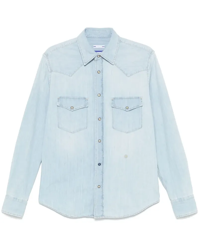 Jacob Cohën Hemd im Western-Look - Blau Blau