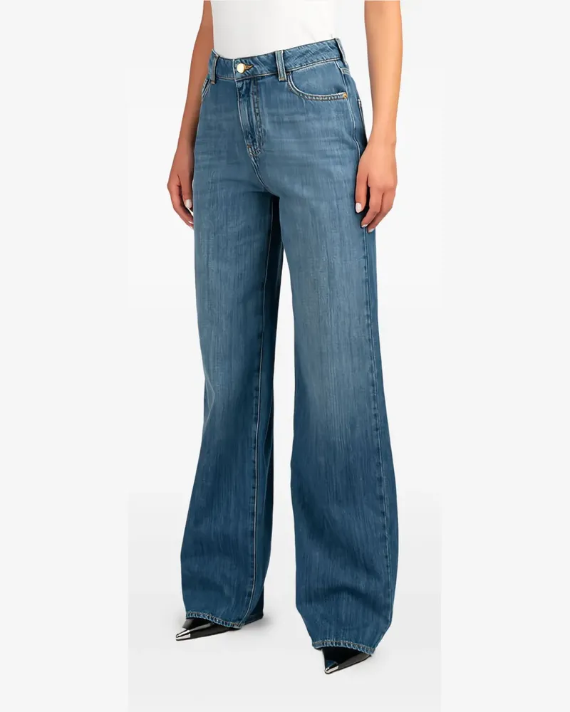 Emporio Armani logo-plaque jeans - Blau Blau