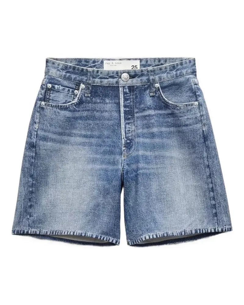Rag & Bone belt-loop denim shorts - Blau Blau