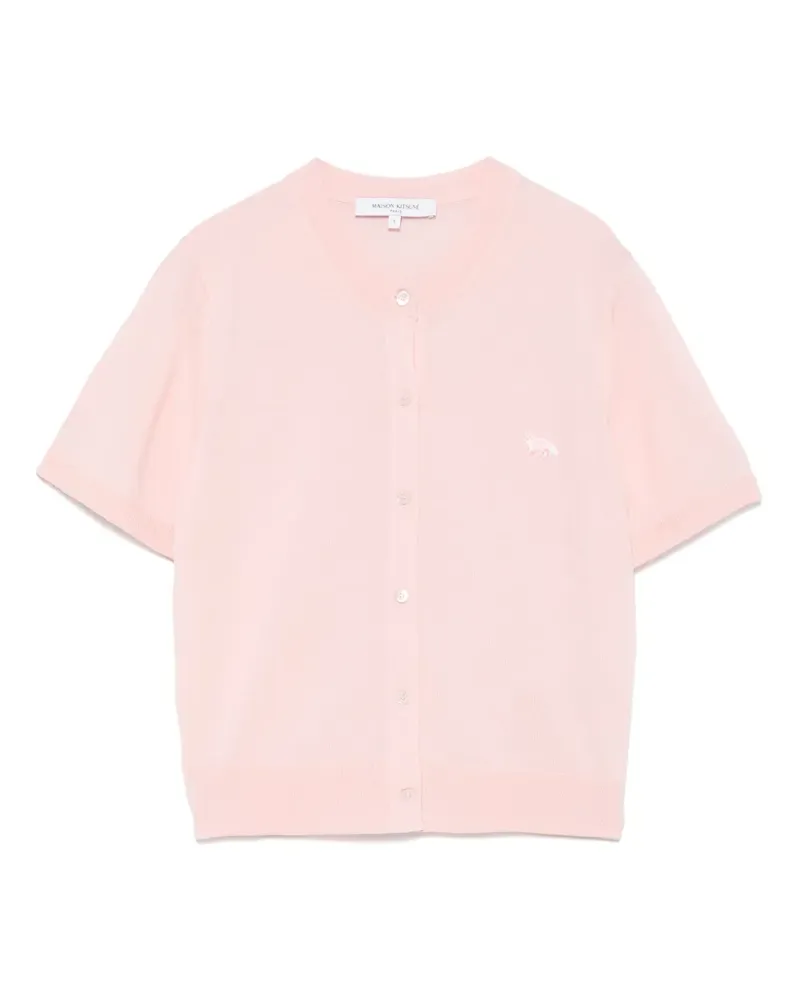 Kitsuné Oberteil mit Fuchs-Motiv - Rosa Rosa