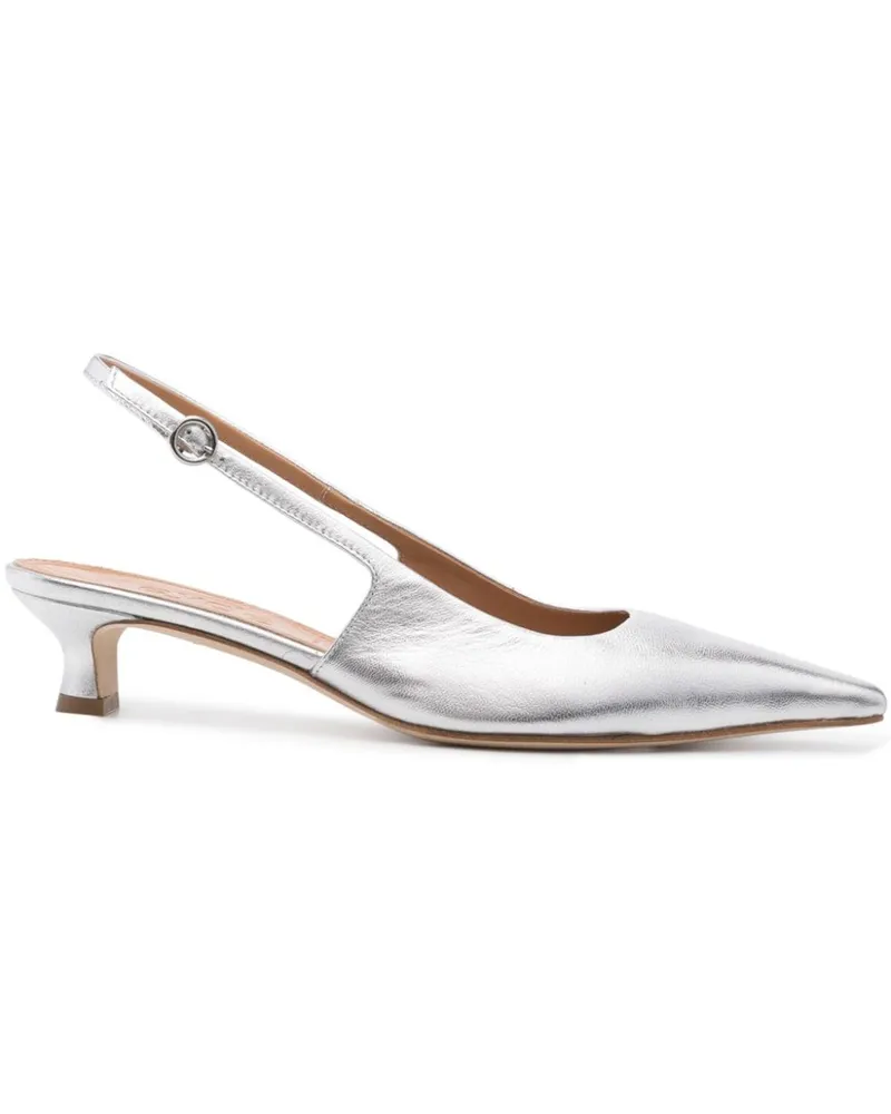 aeyde Metallisch Catrina Pumps 35mm - Grau Grau