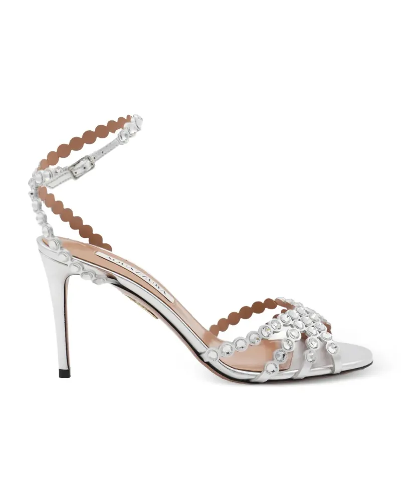 Aquazzura Tequila Sandalen mit Kristallen - Silber Silber