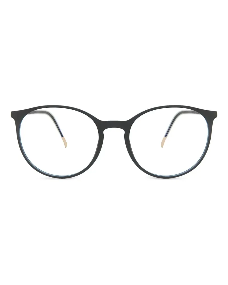 Silhouette 2936 Brille mit rundem Gestell - Schwarz Schwarz