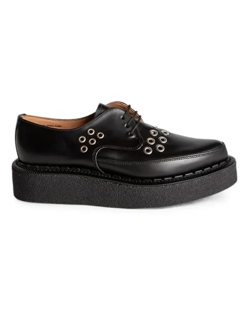 Comme des Garçons x George Cox Diano Creeper-Schuhe mit Ösen - Schwarz Schwarz