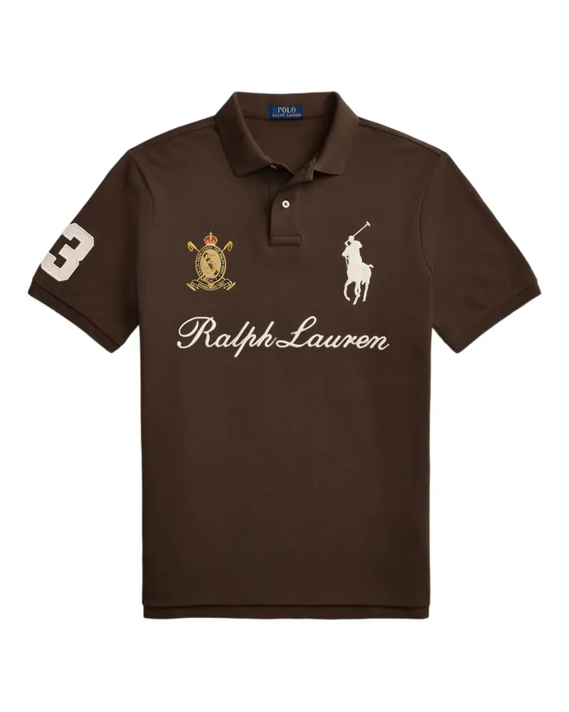 Ralph Lauren Big Pony logo-embroidered polo shirt - Braun Braun