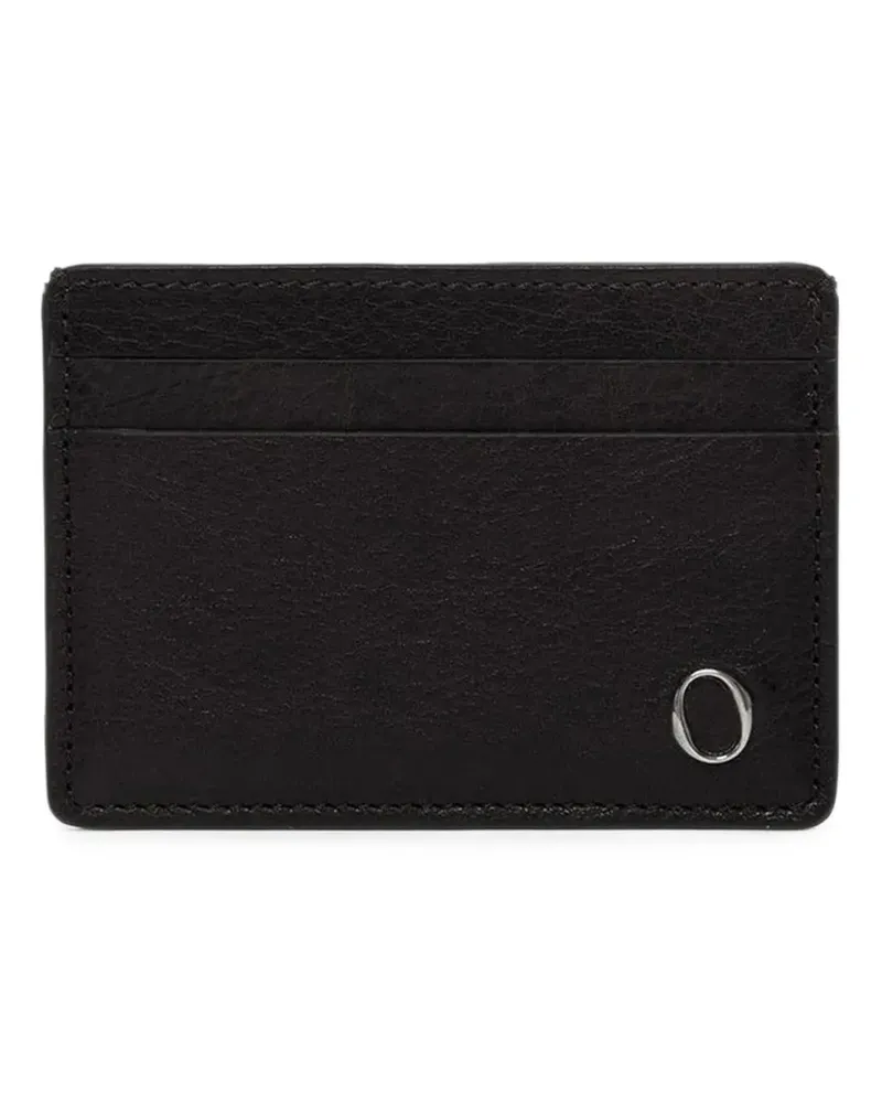 Orciani Lagoon leather cardholder - Schwarz Schwarz