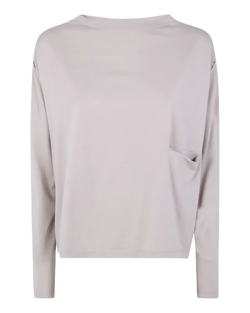 MA'RY'YA draped-pocket T-shirt - Nude Nude