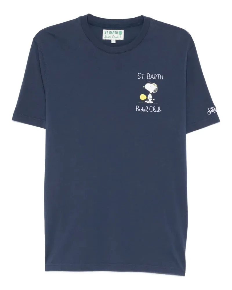 MC2 Saint Barth x Peanuts Arnott embroidered T-shirt - Blau Blau