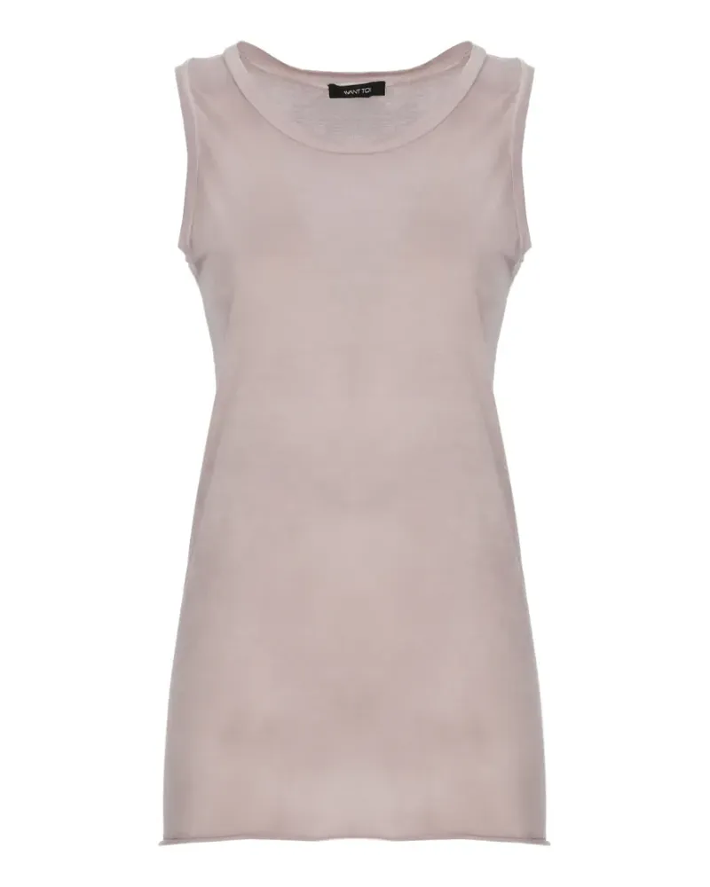 Avant Toi fine-knit tank top - Rosa Rosa
