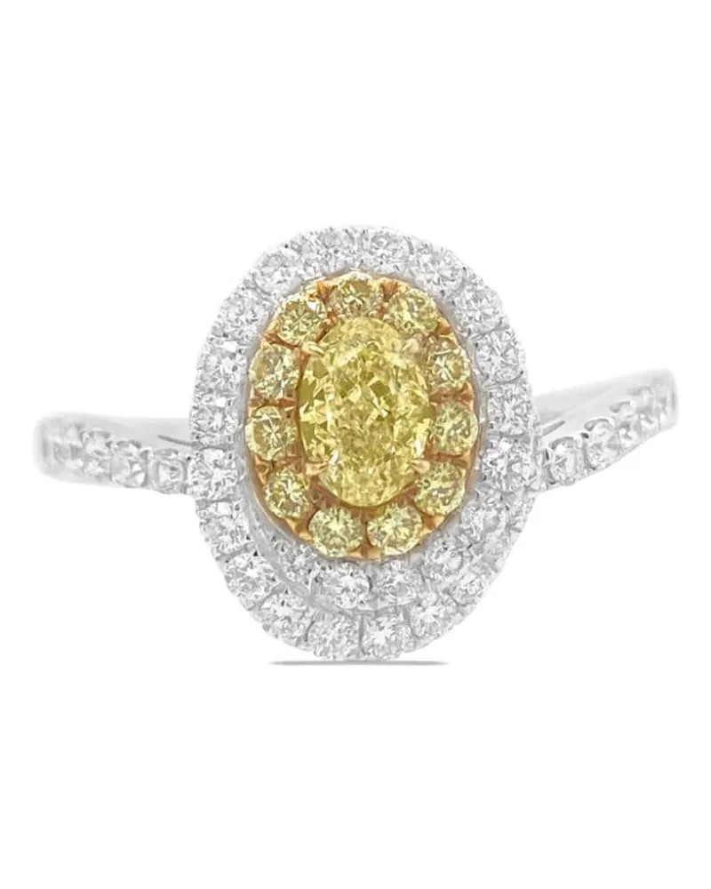 HYT Jewelry 18kt Gelbgoldring mit Diamanten - Silber Silber