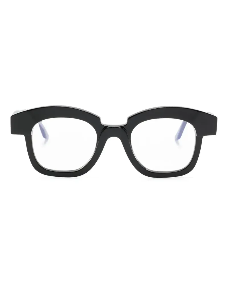 KUBORAUM K40 Brille mit geometrischem Gestell - Schwarz Schwarz