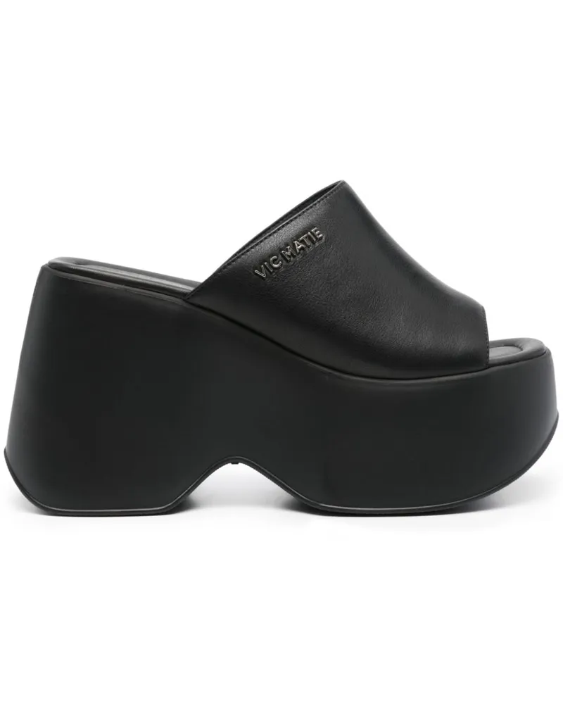 Vic Matié Yoko 115mm platform mules Schwarz