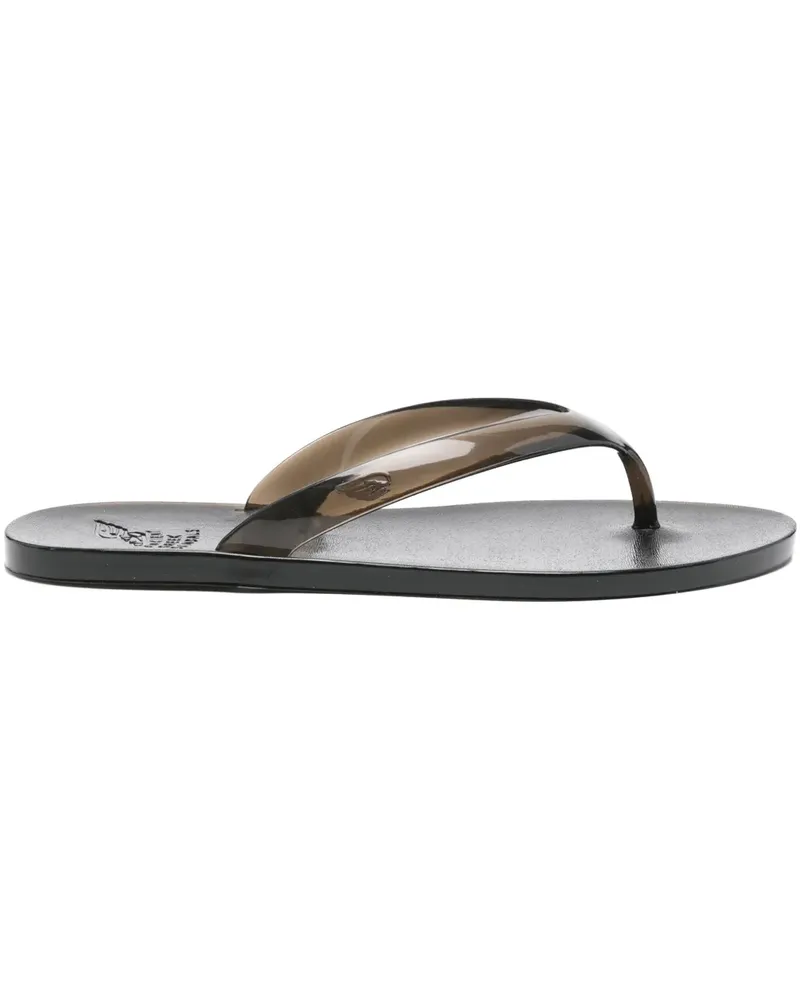 Ancient Greek Sandals Transparente Flip-Flops - Schwarz Schwarz