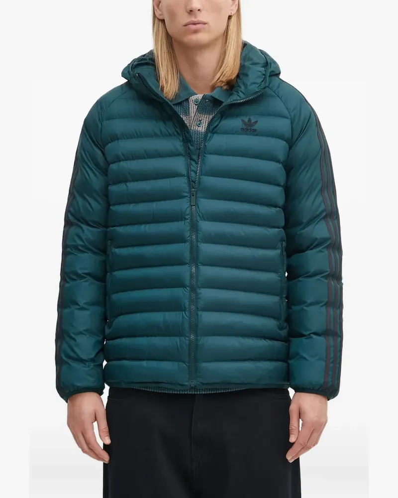 adidas hooded padded jacket - Grün Grün