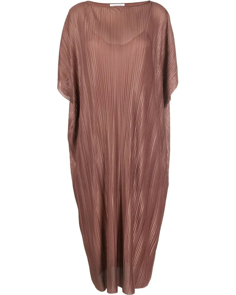 Fabiana Filippi Plissiertes Kaftankleid - Braun Braun