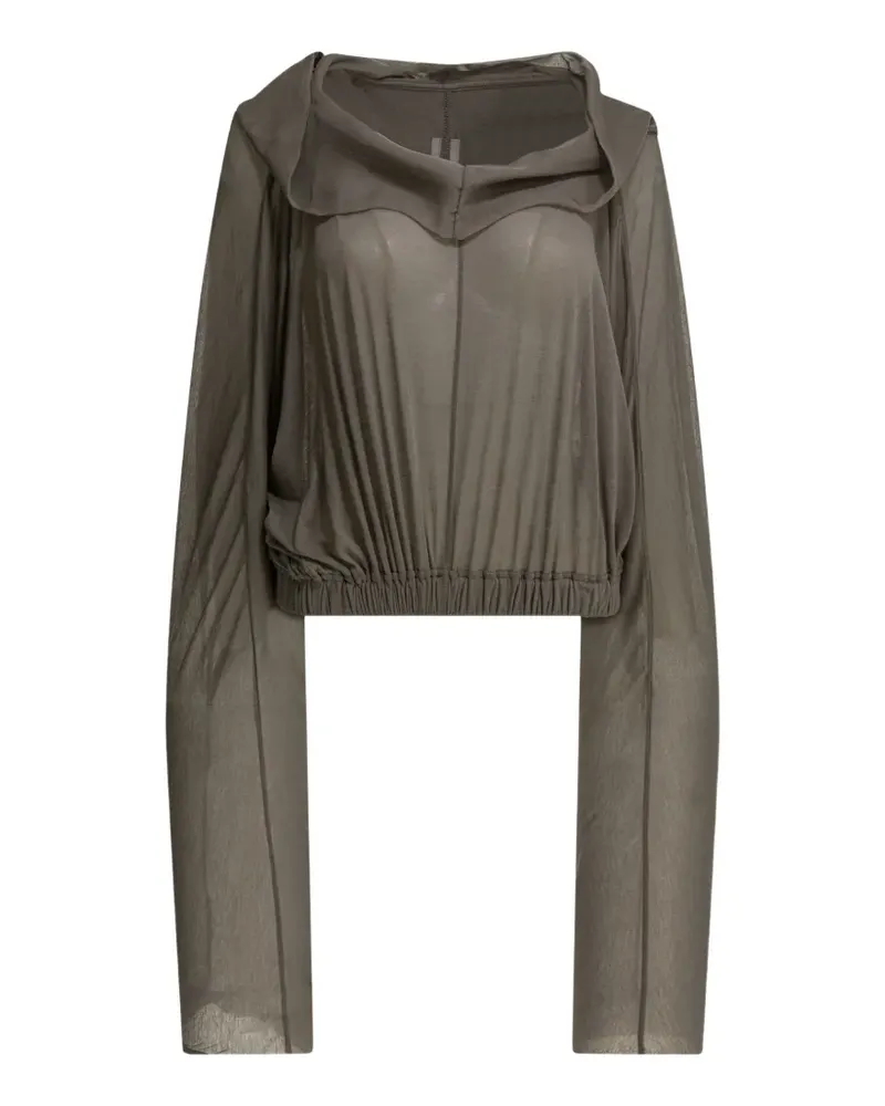 Rick Owens cropped hoodie - Grün Grün