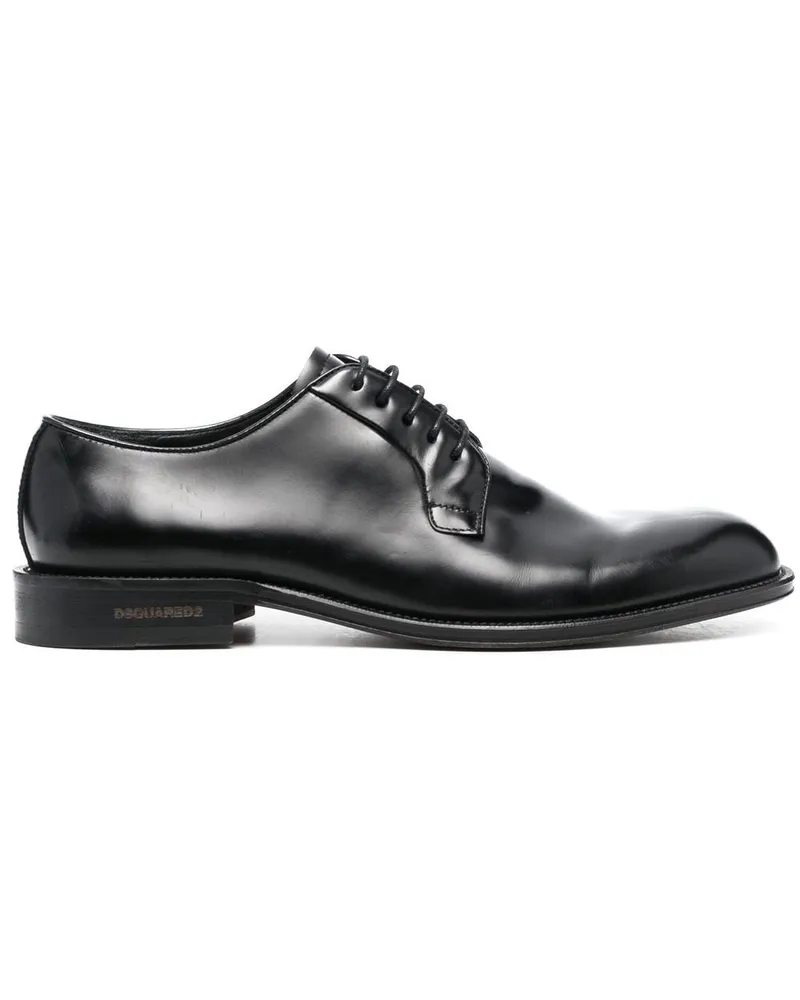 Dsquared2 Schnürschuhe mit Glanzoptik - Schwarz Schwarz