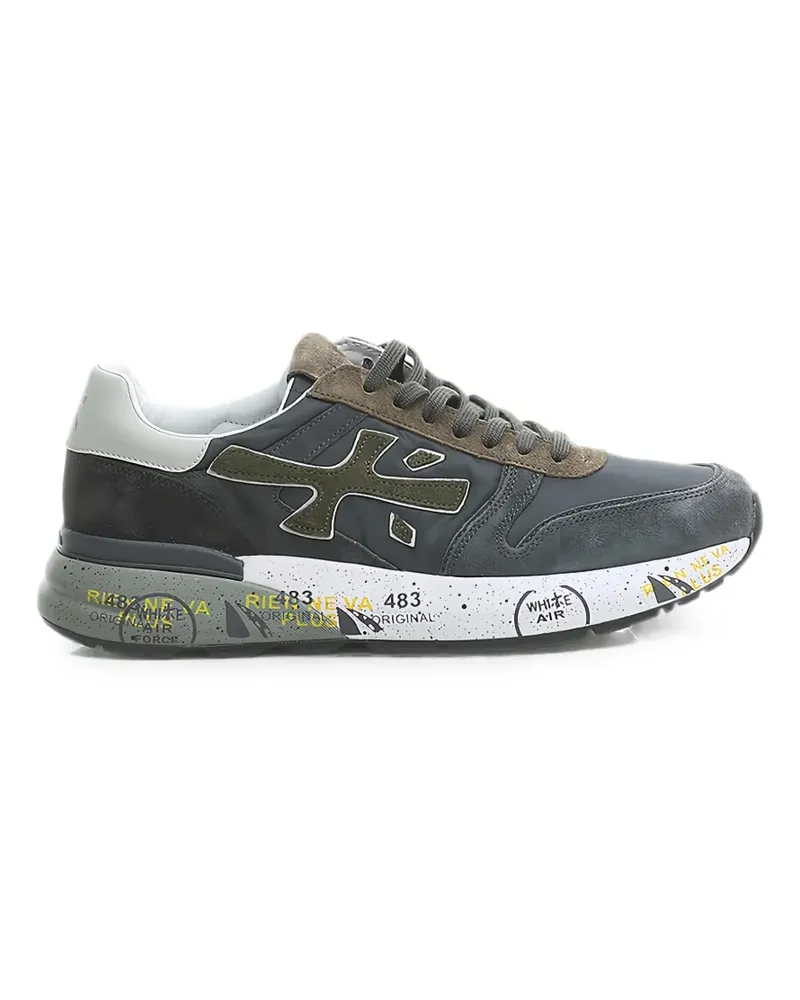 Premiata Mick logo-patch sneakers - Grau Grau