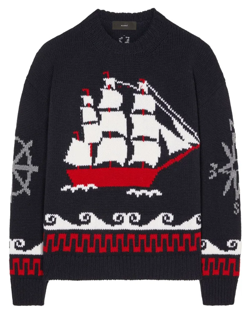 Alanui The Nautical Pullover Blau