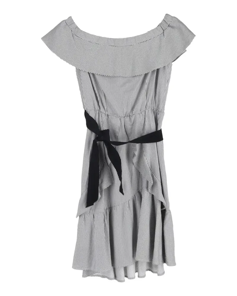 Maje Rigate Minikleid - Grau Grau