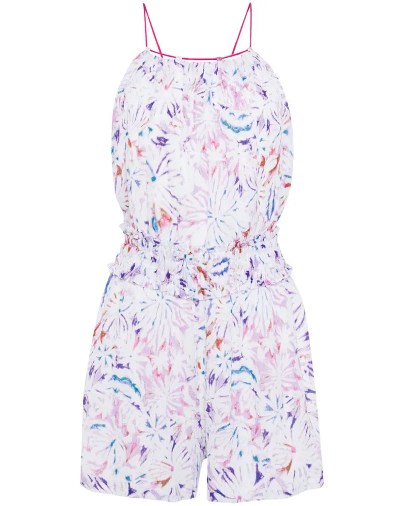 IRO Playsuit mit grafischem Print - Weiß Weiß