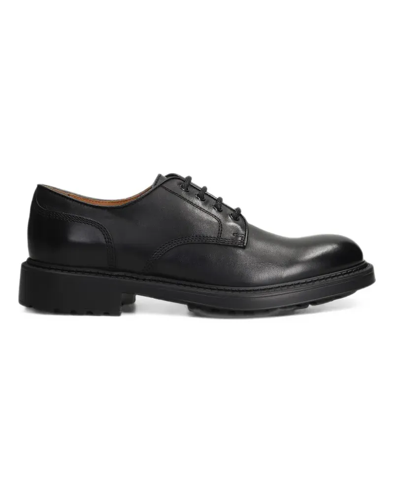Doucal´s Schnürschuhe aus Leder - Schwarz Schwarz