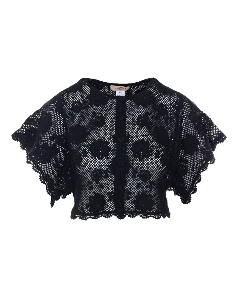 Twin-Set button jacket - Schwarz Schwarz