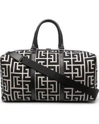 Balmain Voyage Reisetasche mit Monogramm Schwarz