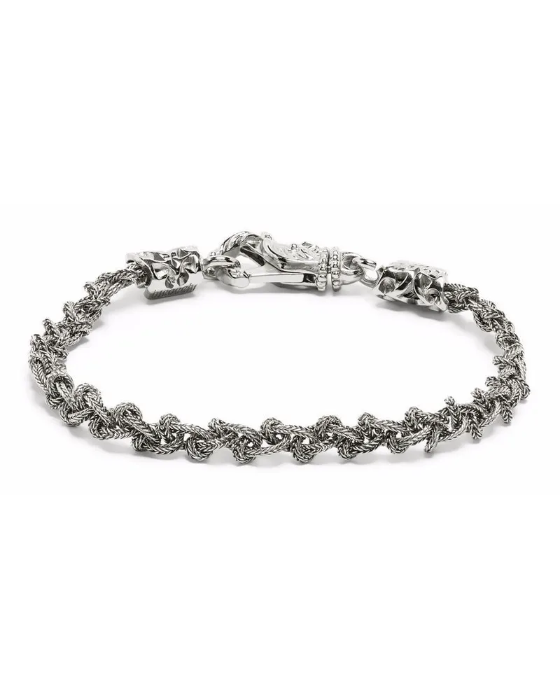 Emanuele Bicocchi Geflochtenes Armband - Silber Silber