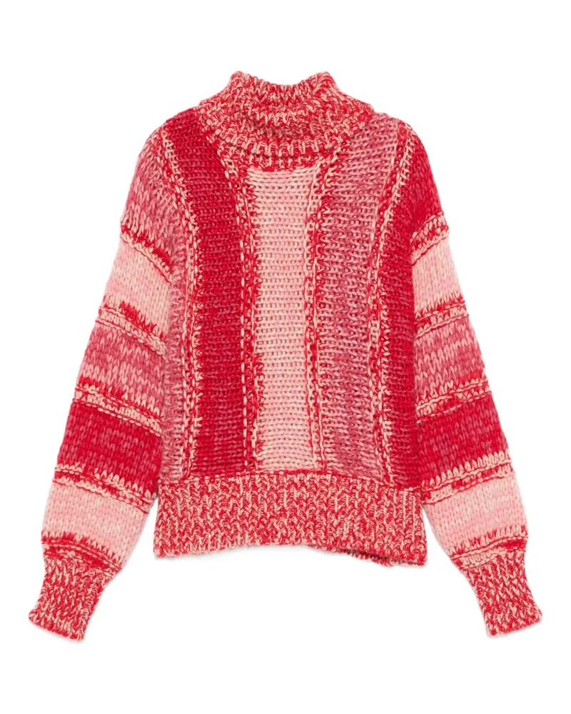 Roberto Collina Gestreifter Pullover - F4638 RED F4638