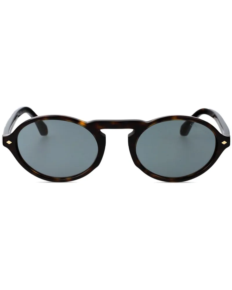 Giorgio Armani Sonnenbrille mit rundem Gestell - Braun Braun