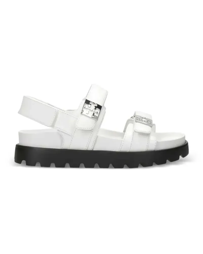 Tory Burch Sandalen mit Logo - Weiß Weiß