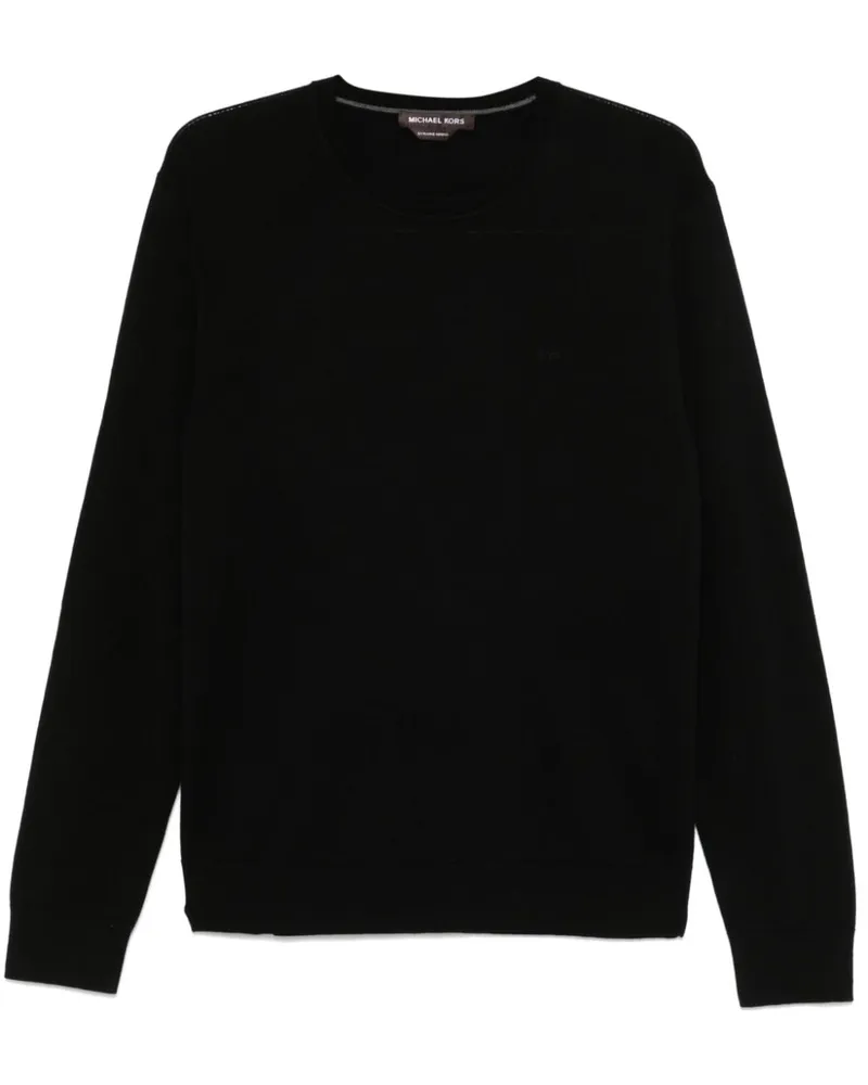 Michael Kors Pullover mit Logo-Stickerei - Schwarz Schwarz