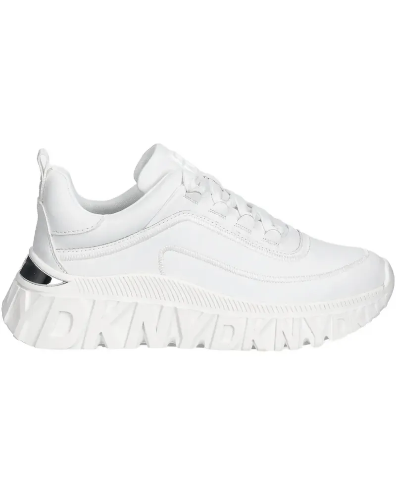 DKNY logo-embossed sneakers - Weiß Weiß