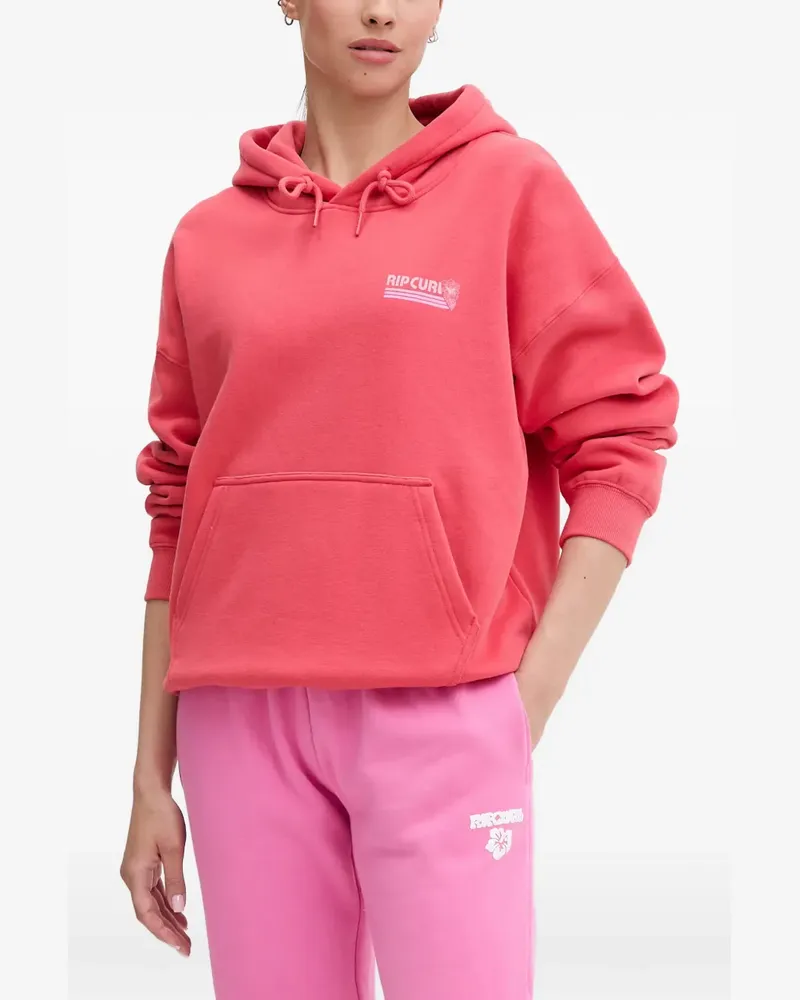 Rip Curl Ocean Break Heritage graphic-print drawstring hoodie - Rot Rot