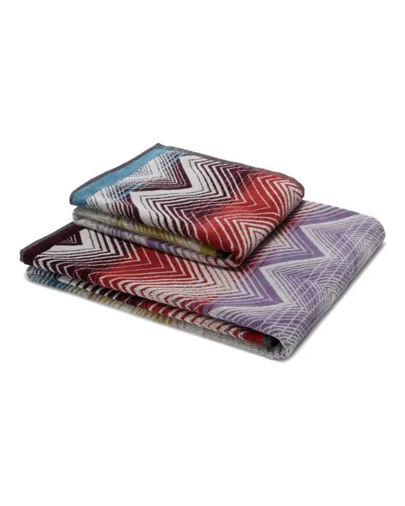 Missoni Home Handtücher mit Zickzackmuster - Rot Rot