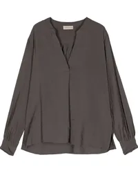 Blanca Bluse mit langen Ärmeln Grau