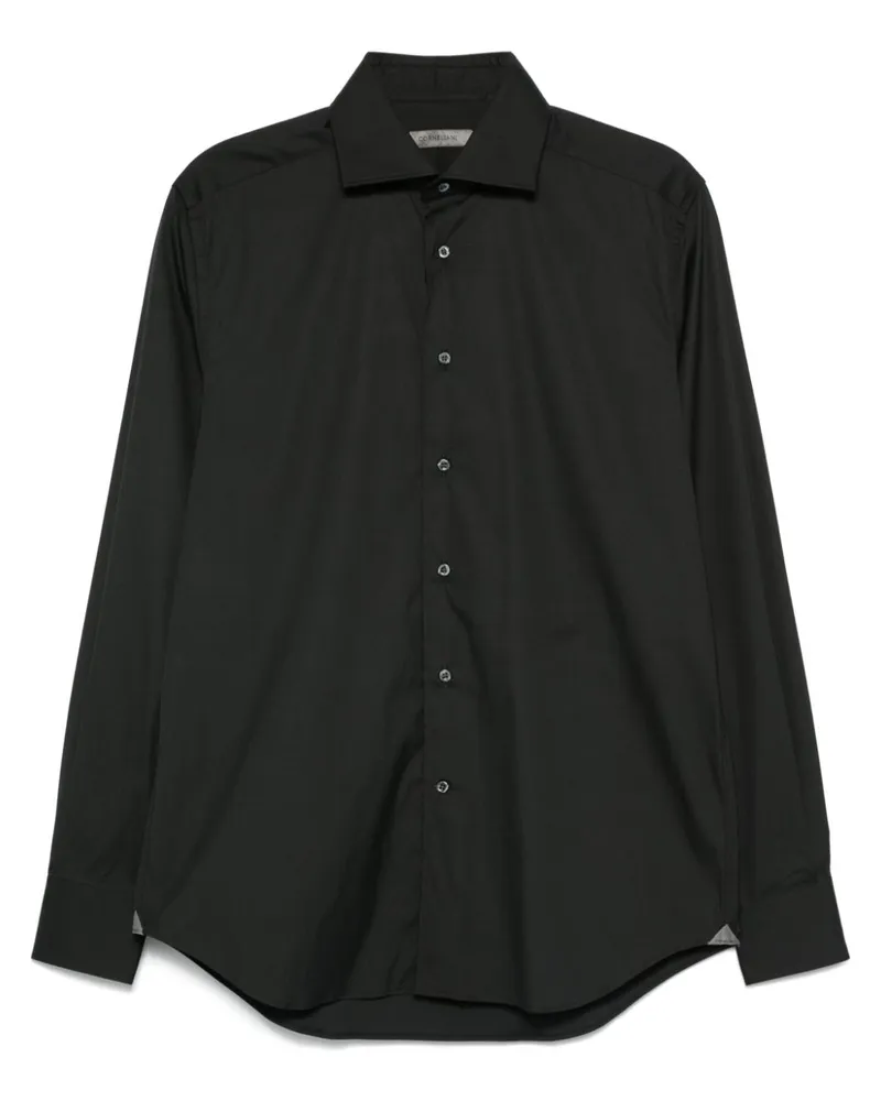 Corneliani Hemd mit klassischem Kragen - Schwarz Schwarz