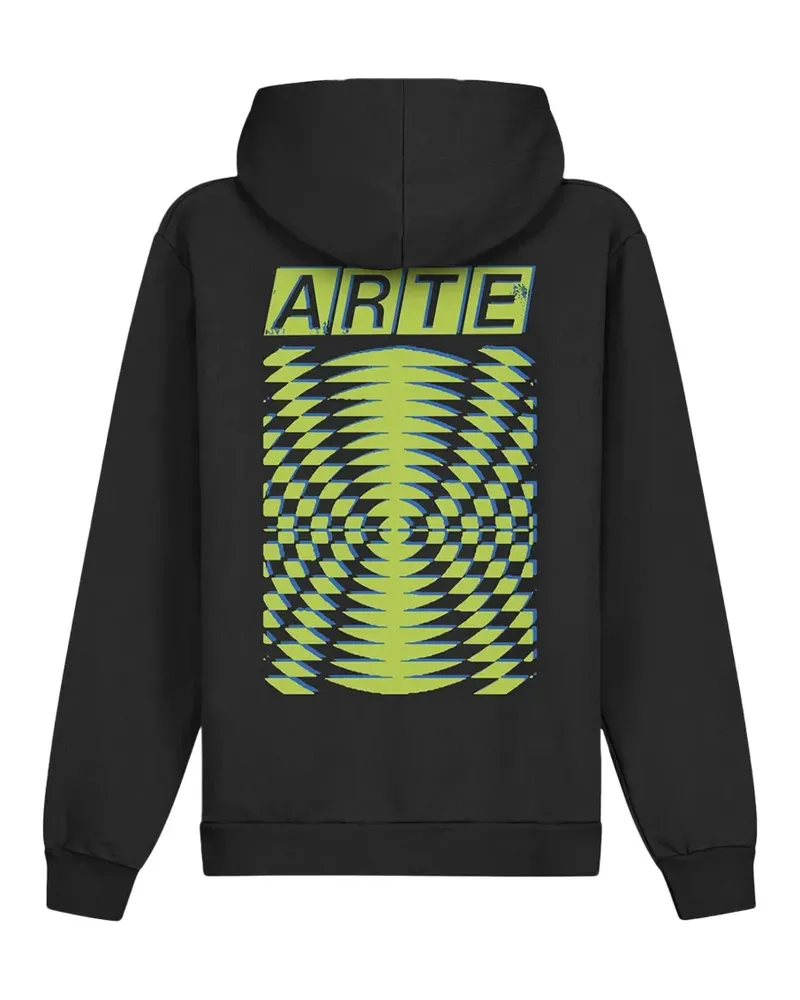Arte Antwerp Hoodie mit grafischem Print - Schwarz Schwarz