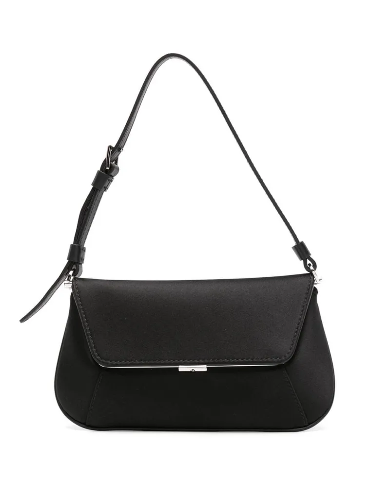 Amina Muaddi Ami Mini-Tasche aus Satin - Schwarz Schwarz