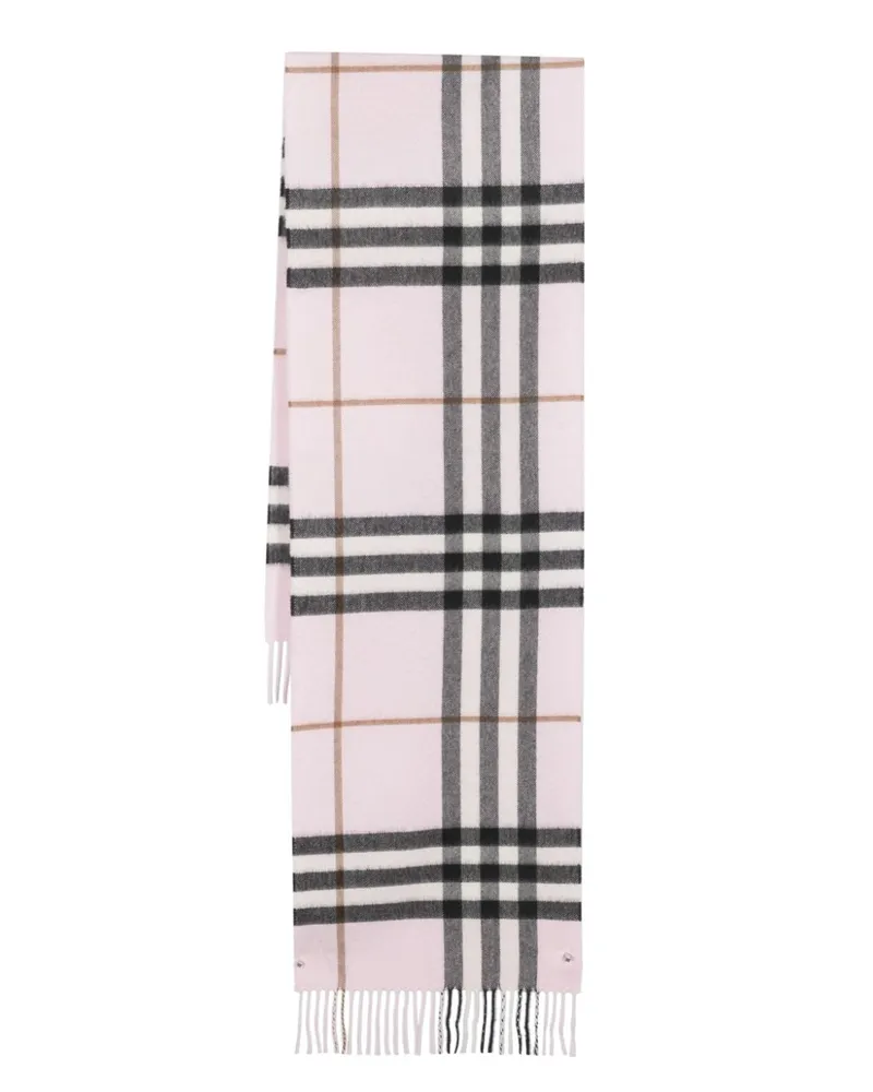 Burberry Karierter Schal aus Kaschmir - Rosa Rosa