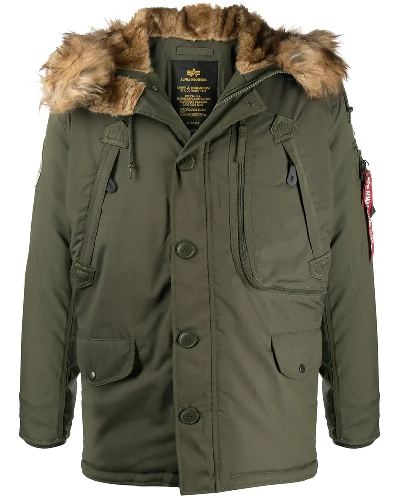 Alpha Industries Polar' Kapuzenjacke - Grün Grün